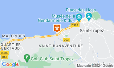 Map Saint Tropez Villa 128530
