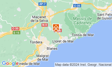Map Lloret de Mar Villa 126634