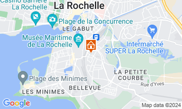 Map La Rochelle One-room apartment 108987
