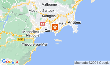 Map Cannes Apartment 45923