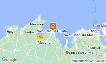 Map Saint Cast Le Guildo Apartment 125609