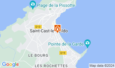 Map Saint Cast Le Guildo Apartment 125609