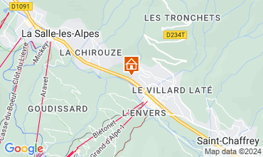 Map Serre Chevalier Apartment 128082