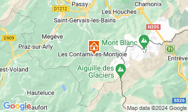 Map Les Contamines Montjoie Apartment 74055