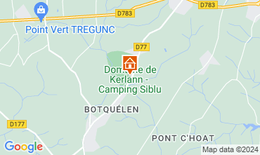 Map Pont Aven Mobile home 124428