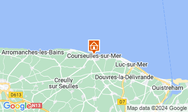 Map Courseulles-sur-Mer Apartment 99204