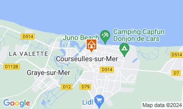 Map Courseulles-sur-Mer Apartment 99204