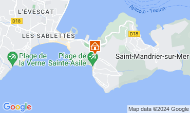 Map Saint Mandrier sur Mer One-room apartment 84869