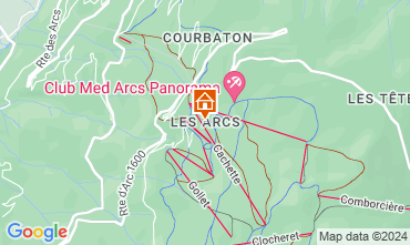 Map Les Arcs Apartment 93583