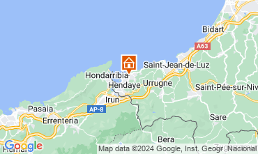 Map Hendaye Apartment 15735