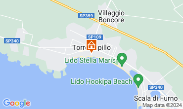 Map Porto Cesareo Apartment 82928