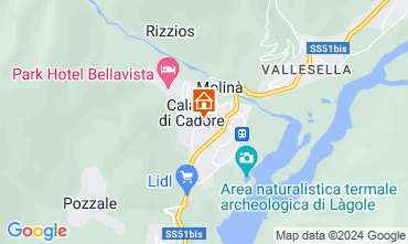 Map Cortina d'Ampezzo Apartment 26458