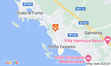 Map Porto Cesareo Apartment 111035