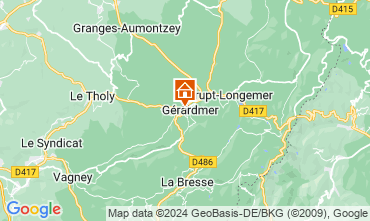 Map Grardmer Chalet 129120