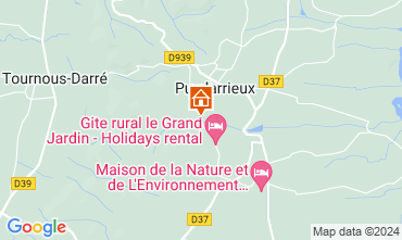 Map Puydarrieux Vacation rental 128349