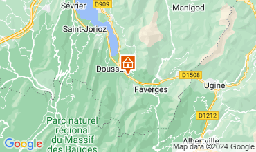 Map Annecy Vacation rental 120428