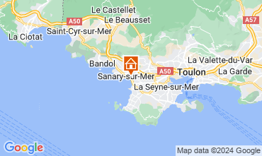 Map Sanary-sur-Mer Apartment 93899