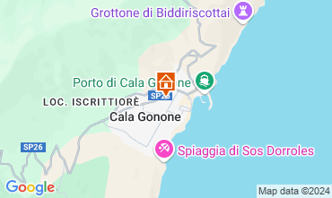 Map Cala Gonone Apartment 129186