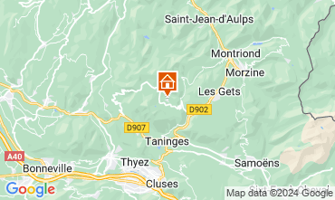 Map Praz de Lys Sommand Apartment 126970