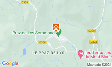 Map Praz de Lys Sommand Apartment 126970