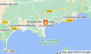 Map Le Lavandou Apartment 86346