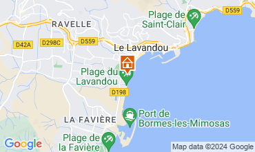 Map Le Lavandou Apartment 86346