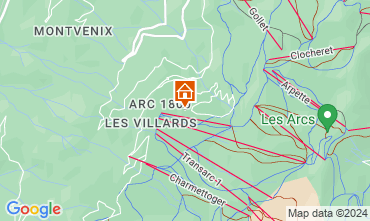 Map Les Arcs Apartment 111955