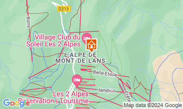 Map Les 2 Alpes Apartment 101201