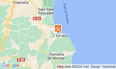 Map L'Escala Apartment 127810