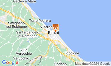 Map Rimini Apartment 32172